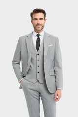 Malibu Grey Three Piece Suit