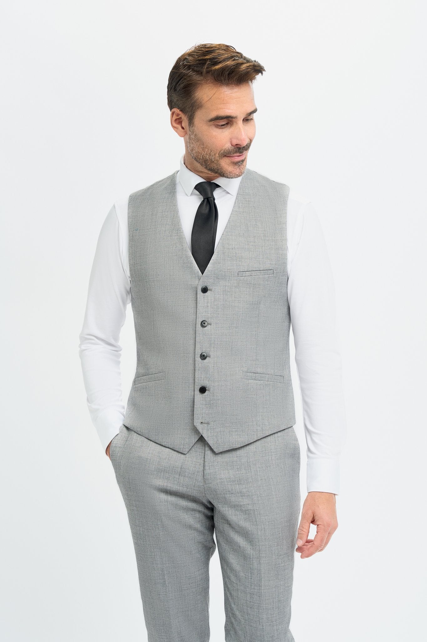 Malibu Grey Three Piece Suit