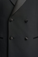 Aspen Black Double Breasted Two Piece Suit