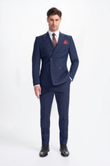 Bond Navy Double Breasted Two Piece Suit