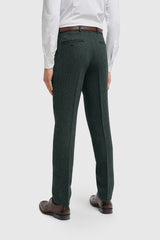 Thomas Lush Olive Tweed Three Piece Suit - House of Cavani