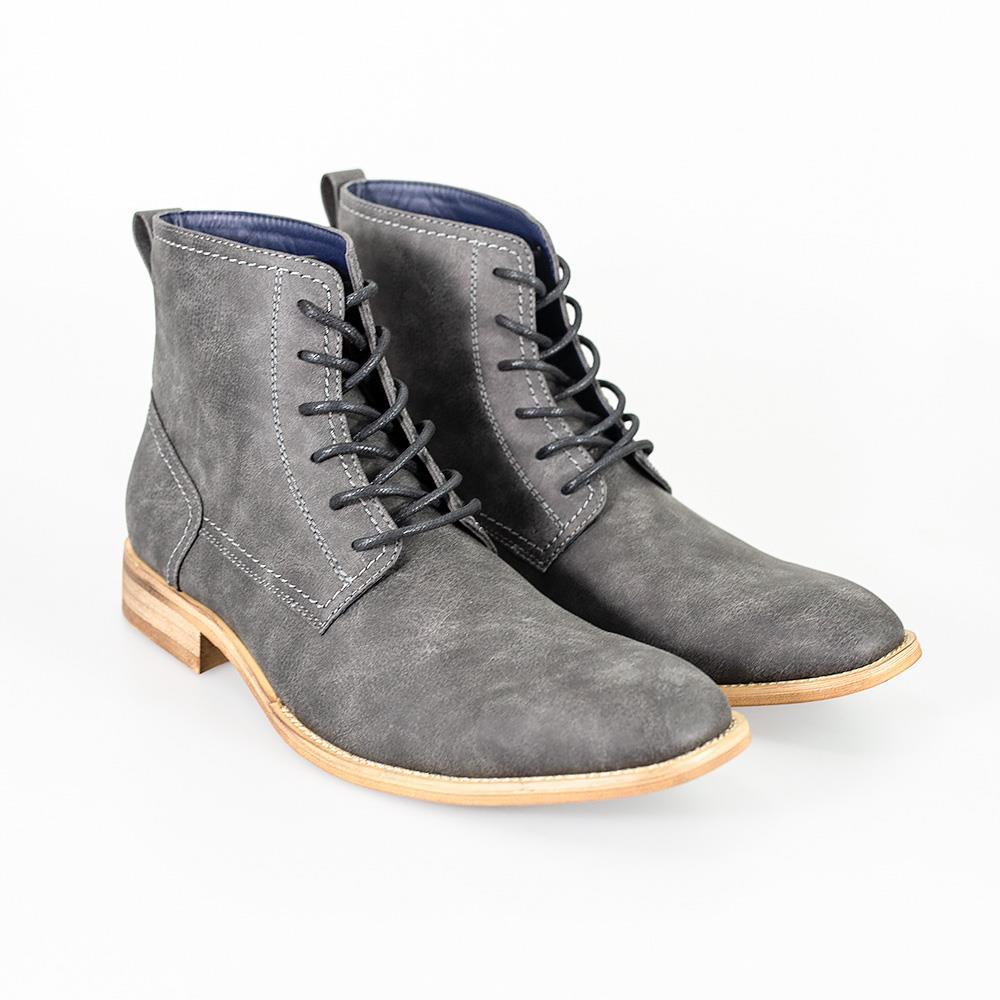 Hurricane grey lace up boot front