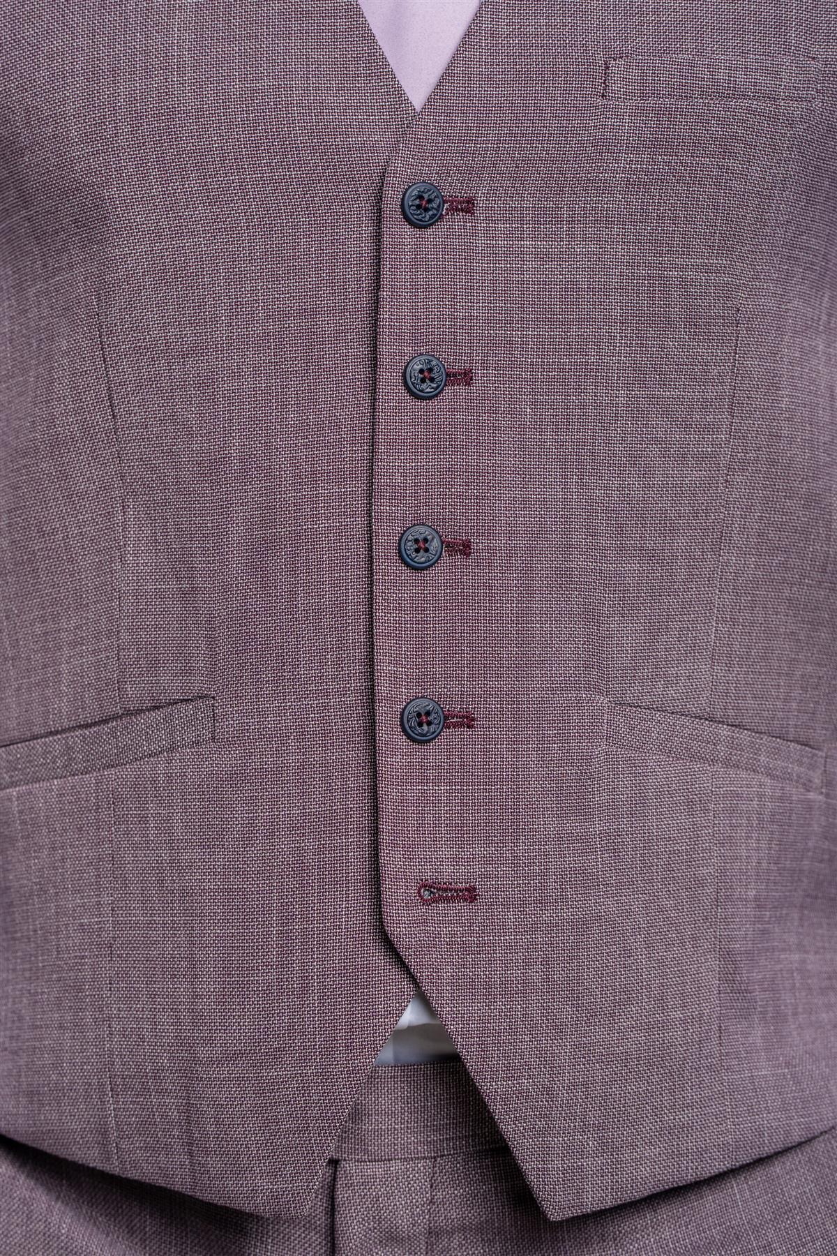 Miami lilac waistcoat front detail