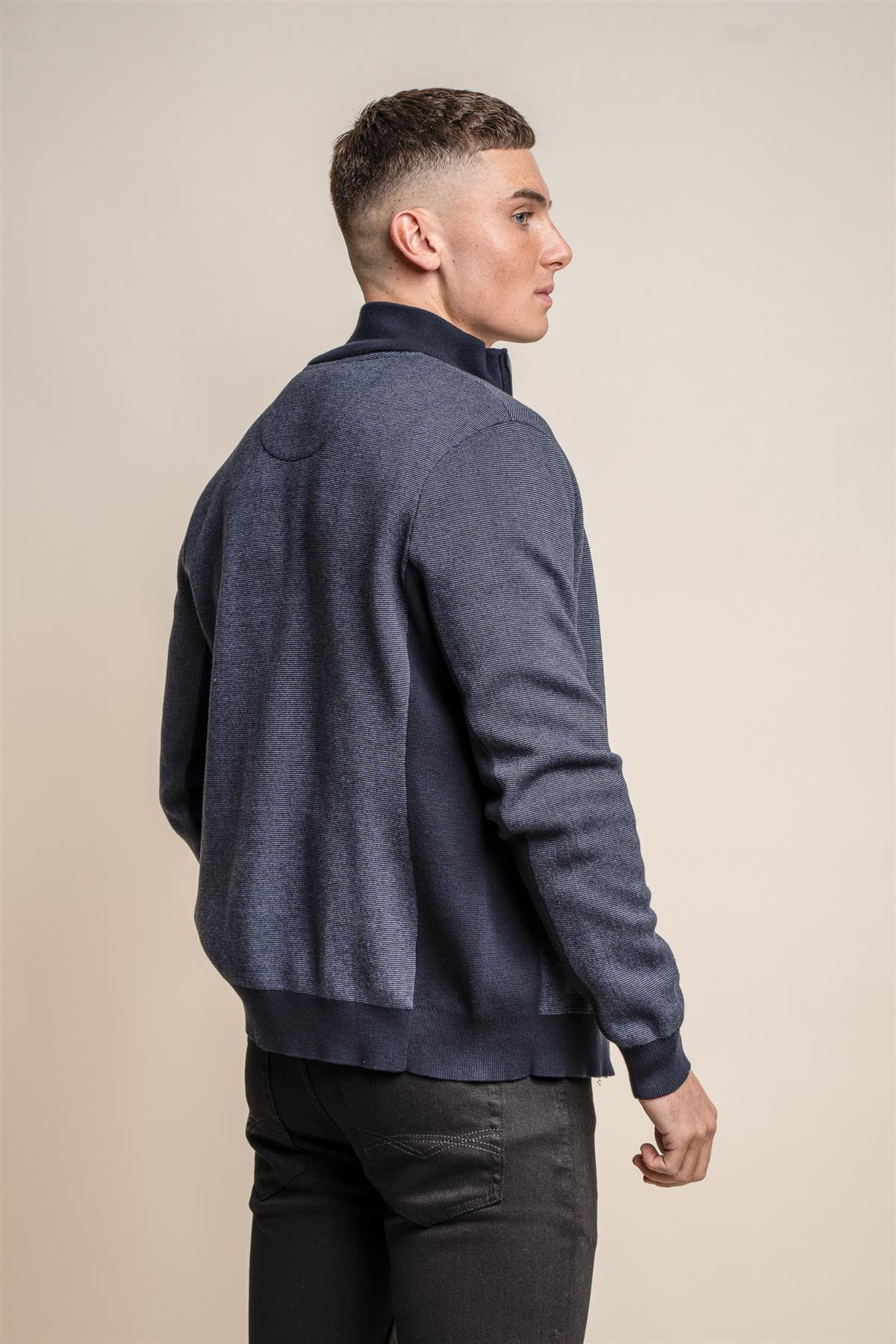 Artega navy bomber jacket back