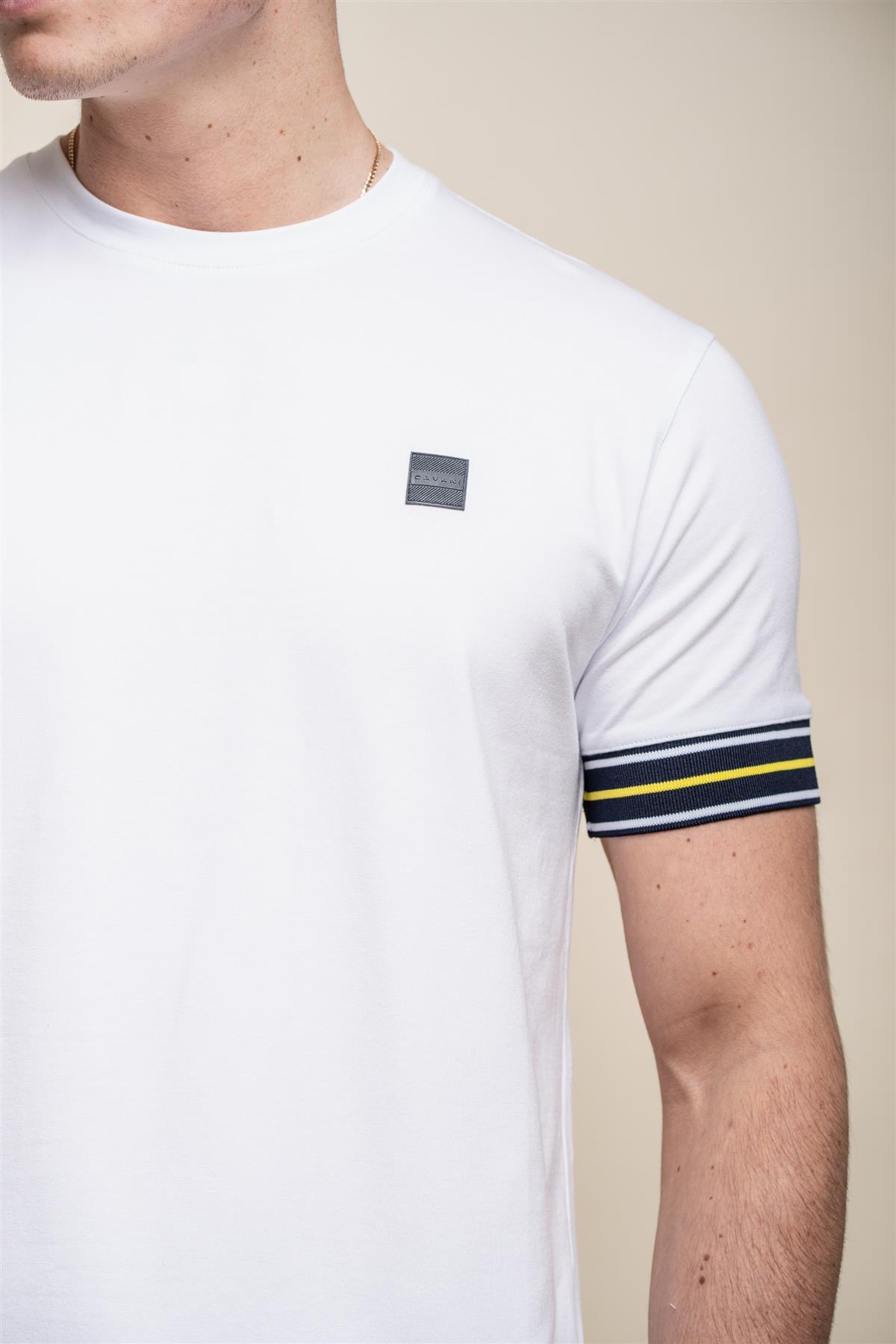 Malaga white T-shirt front detail