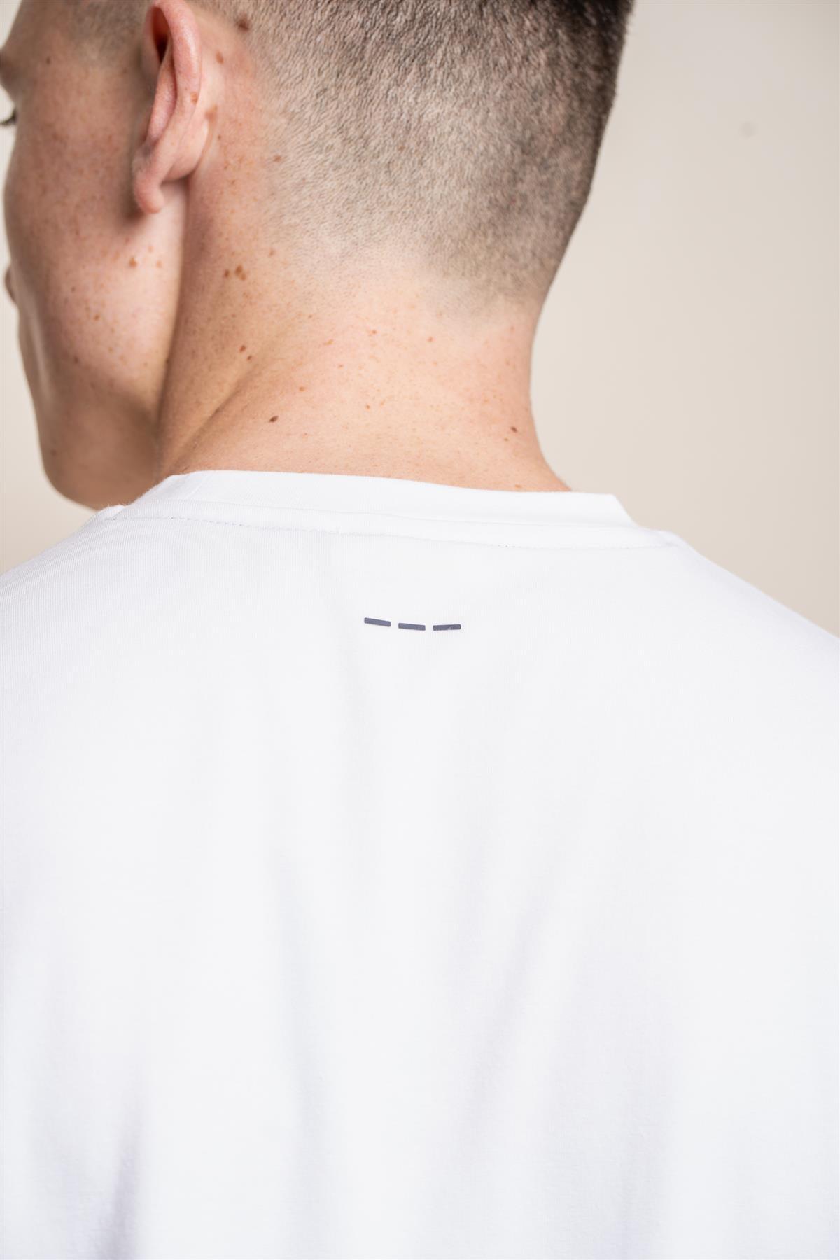 Bogart white T-shirt back detail