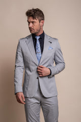 Mario ice blue two piece suit front