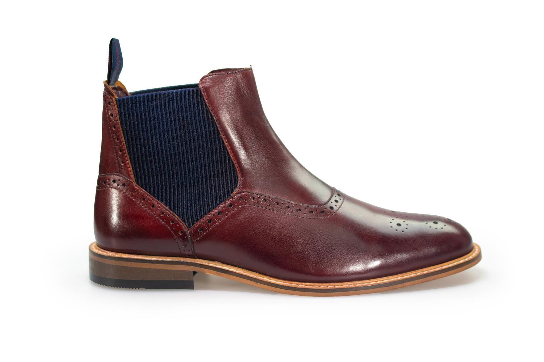 Moriarty burgundy boot side