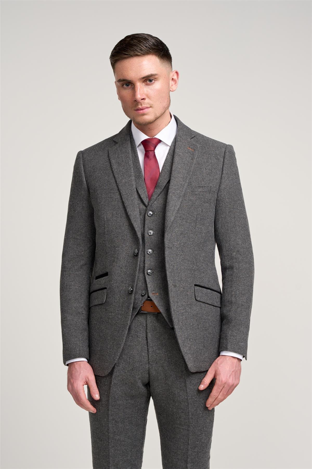 Cosmo Grey Three Piece Suit