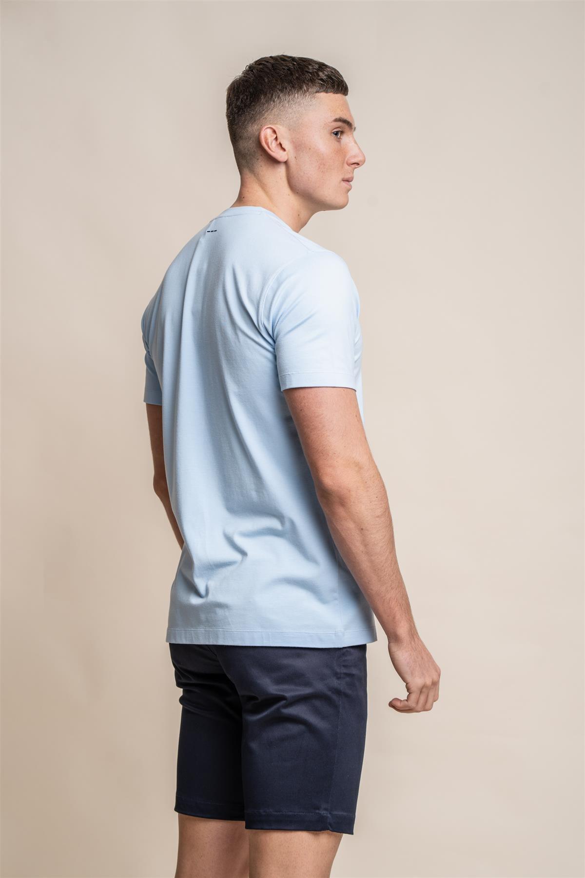 Bogart sky blue T-shirt back