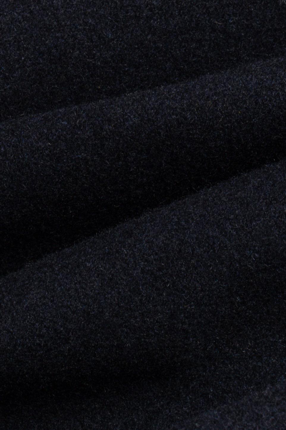 Nelson navy long coat fabric swatch