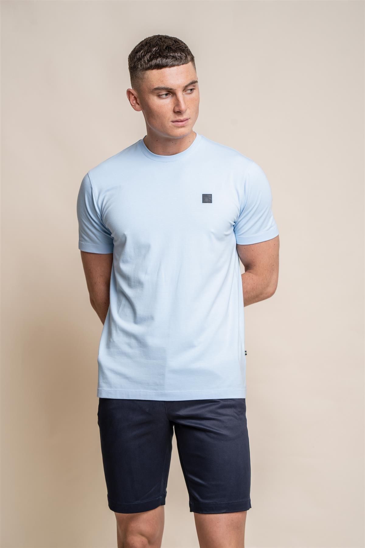 Bogart sky blue T-shirt front