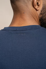 Capone navy T-shirt back detail