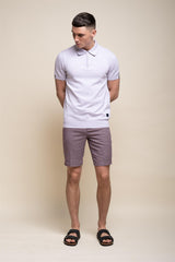 Miami lilac shorts front