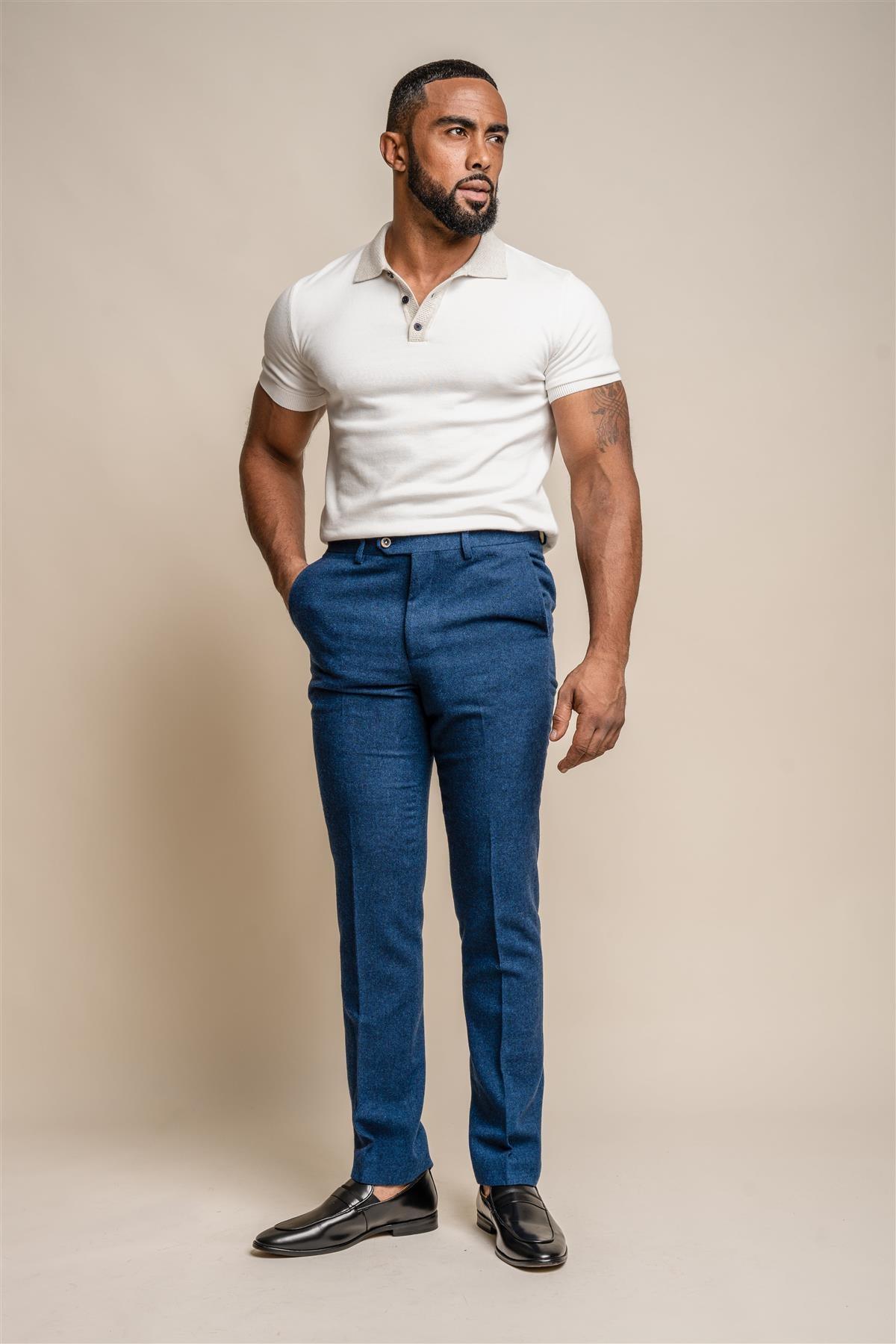 Orson blue trouser front