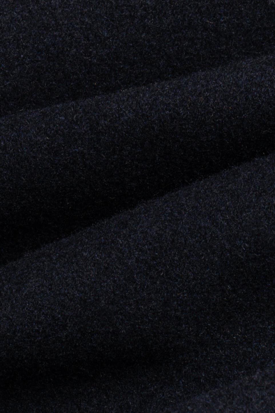 Michigan navy long coat fabric swatch