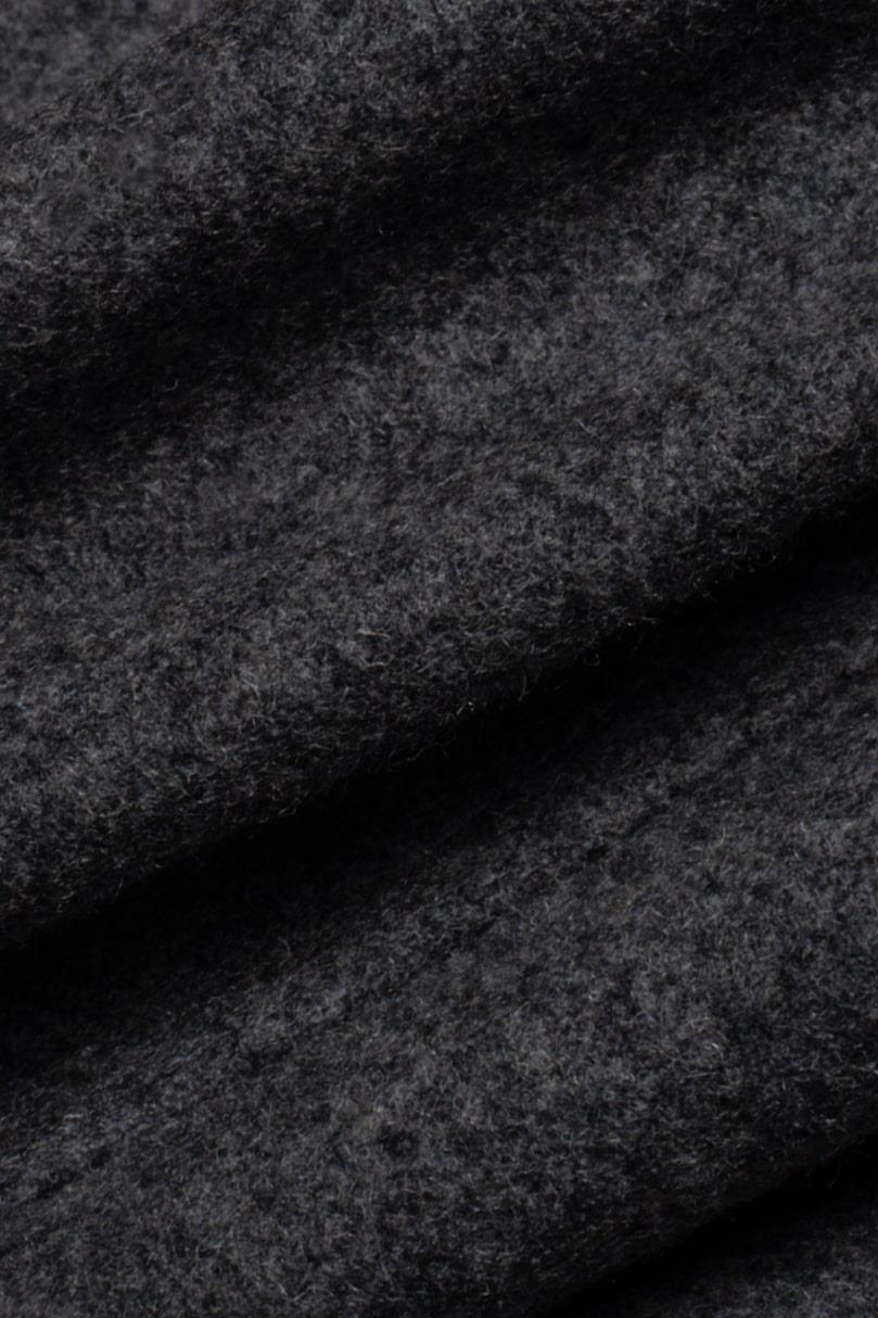 Nelson grey long coat fabric swatch
