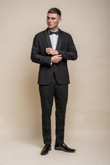 Aspen black tuxedo two piece suit