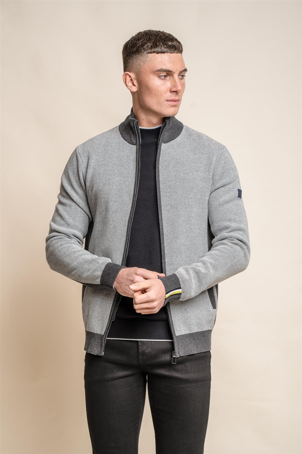 Artega ecru bomber jacket front