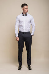 Aspen midnight navy tuxedo trouser front