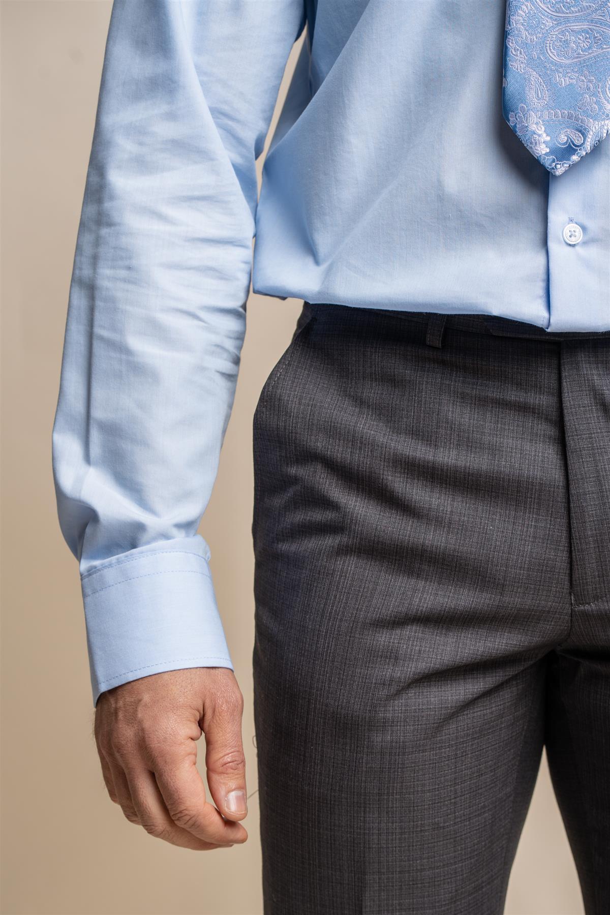 Seeba graphite trouser front detail