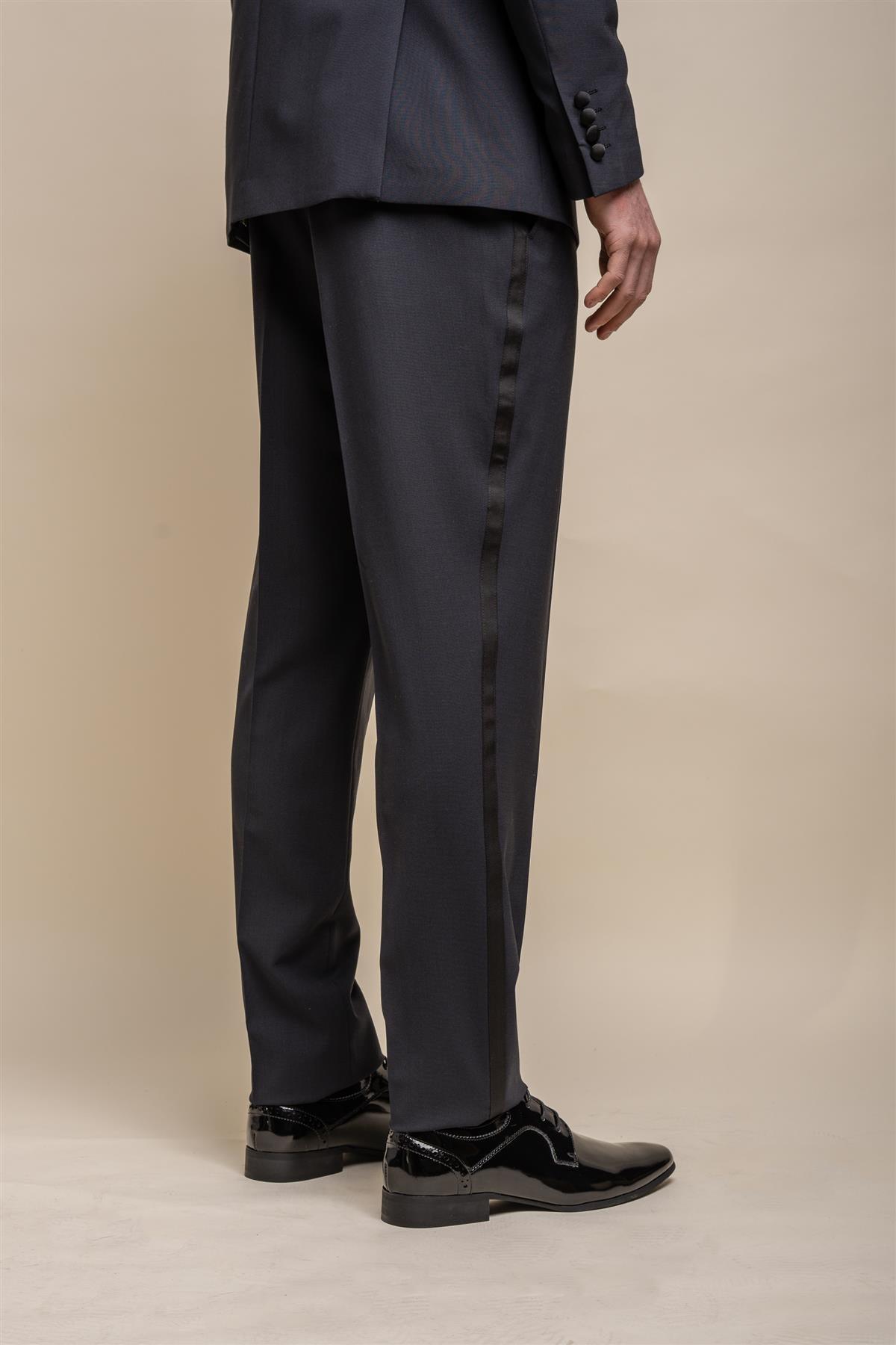 Aspen midnight navy tuxedo trouser back