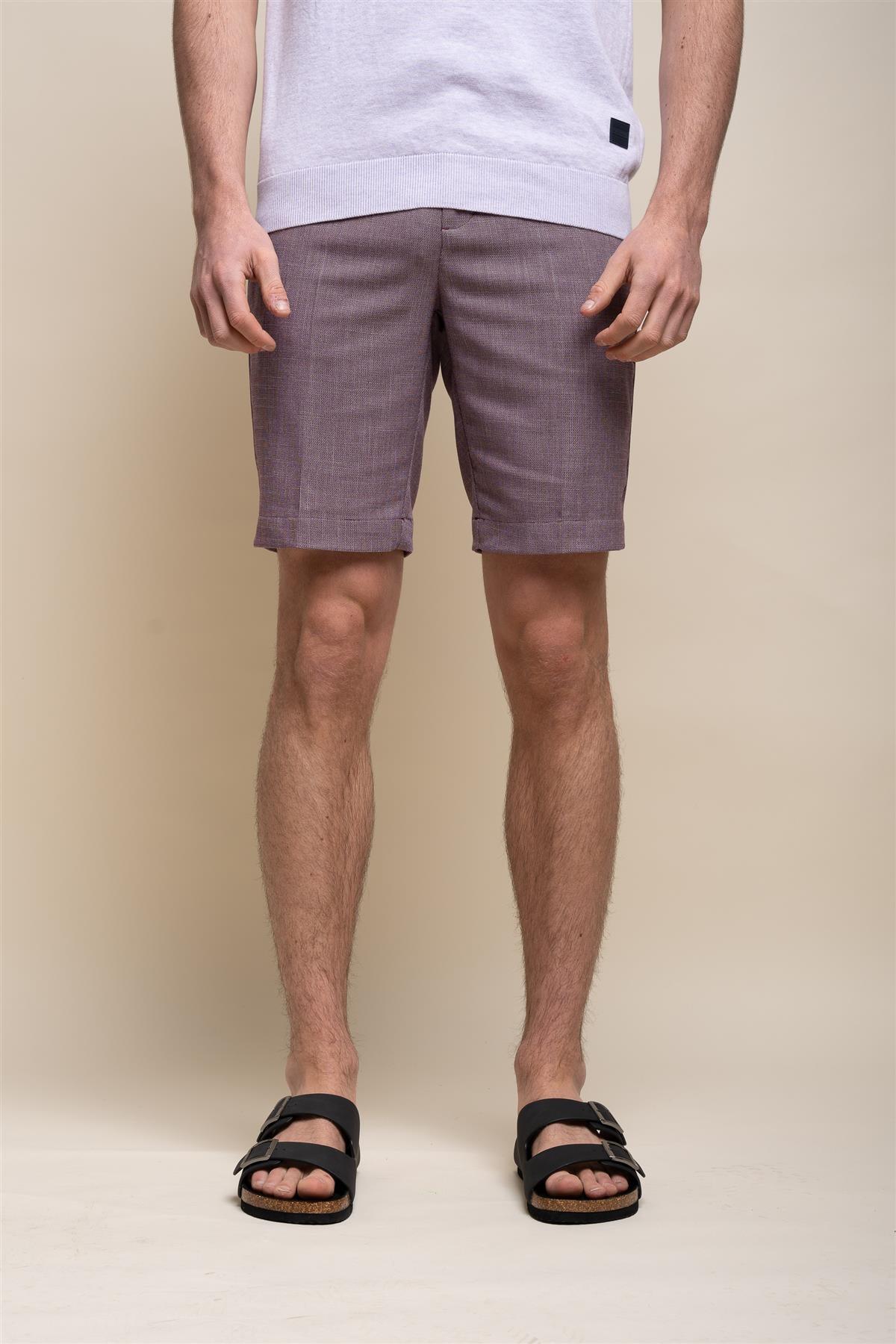 Miami lilac shorts front