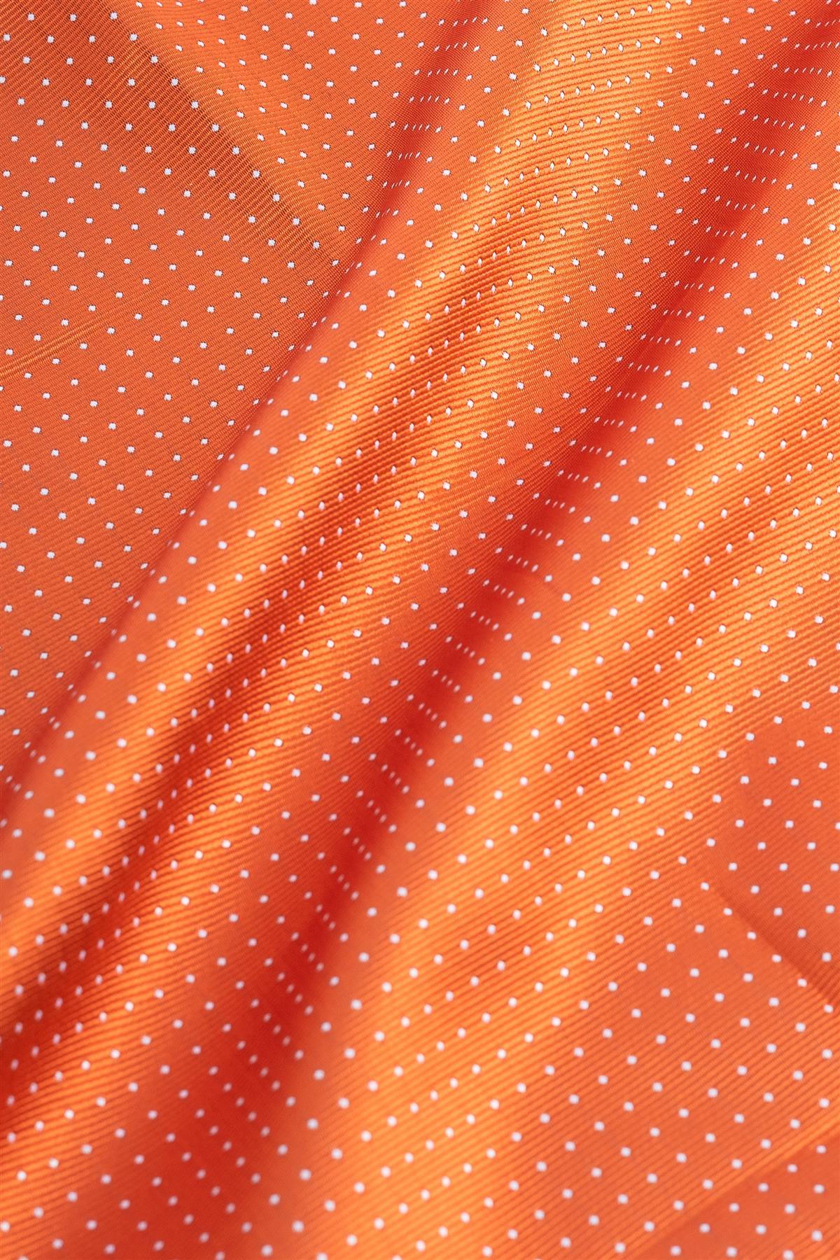 Cavani orange dot pocket squre