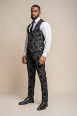 Georgi floral double breasted waistcoat front