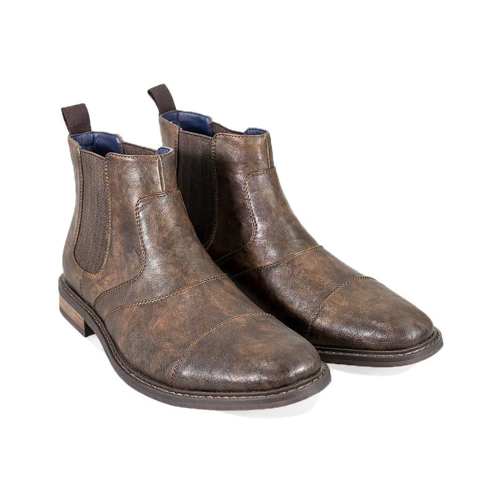 Bristol dark brown chelsea boots front
