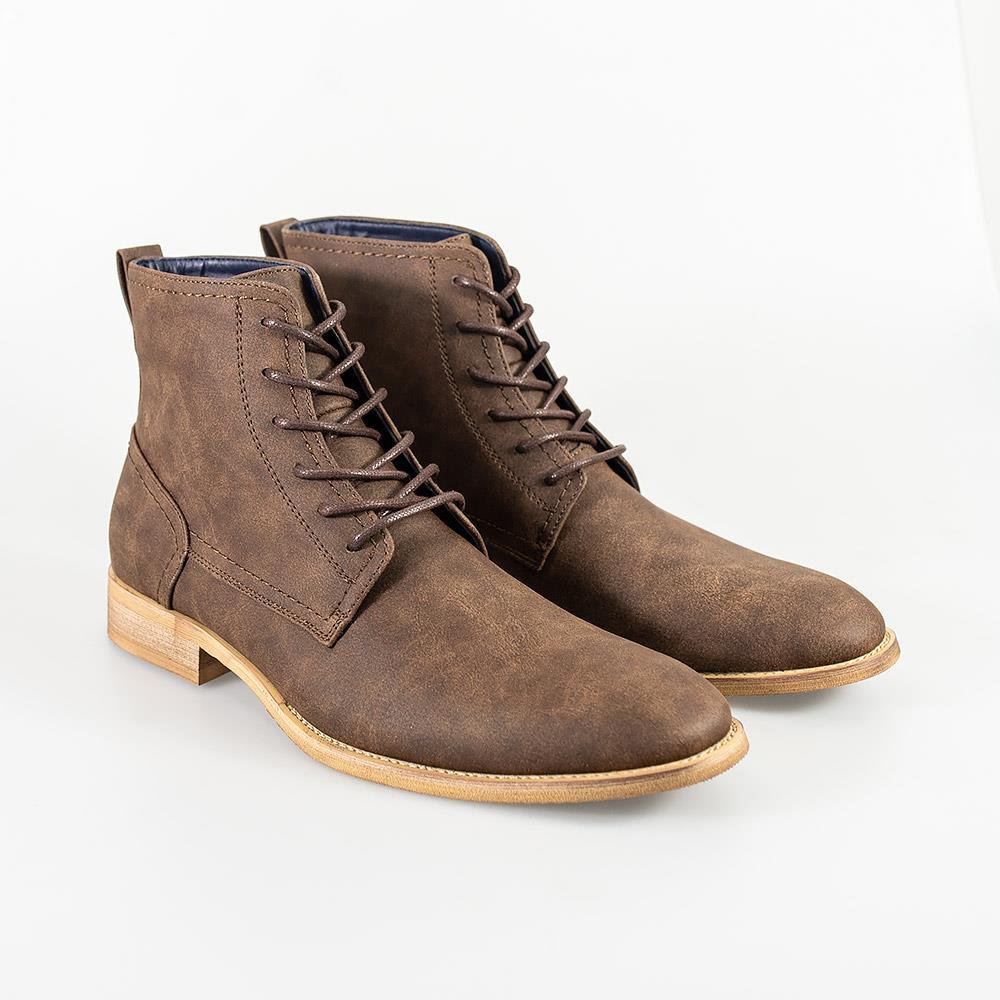 Hurricane brown lace up boot front