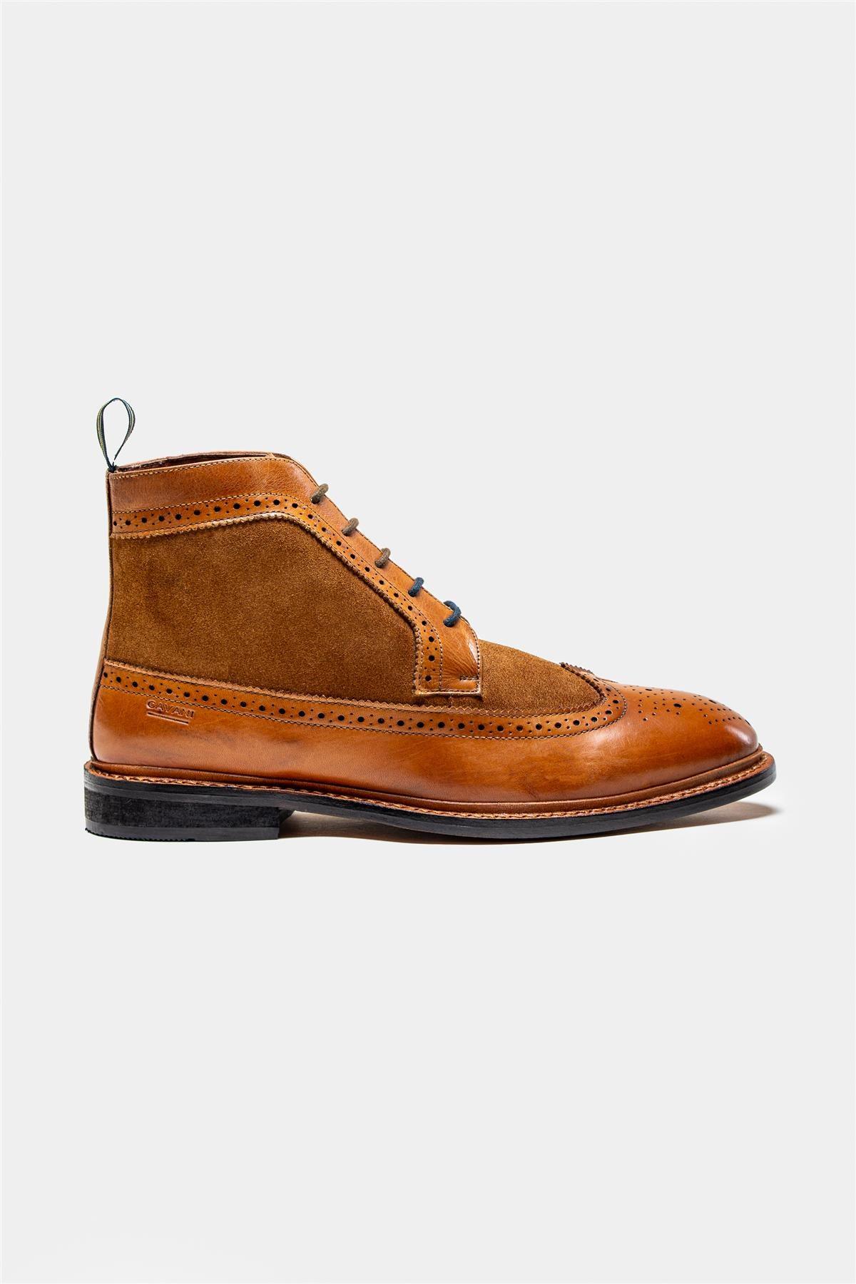 Bosworth tan boots side