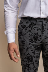 Georgi floral trouser front detail