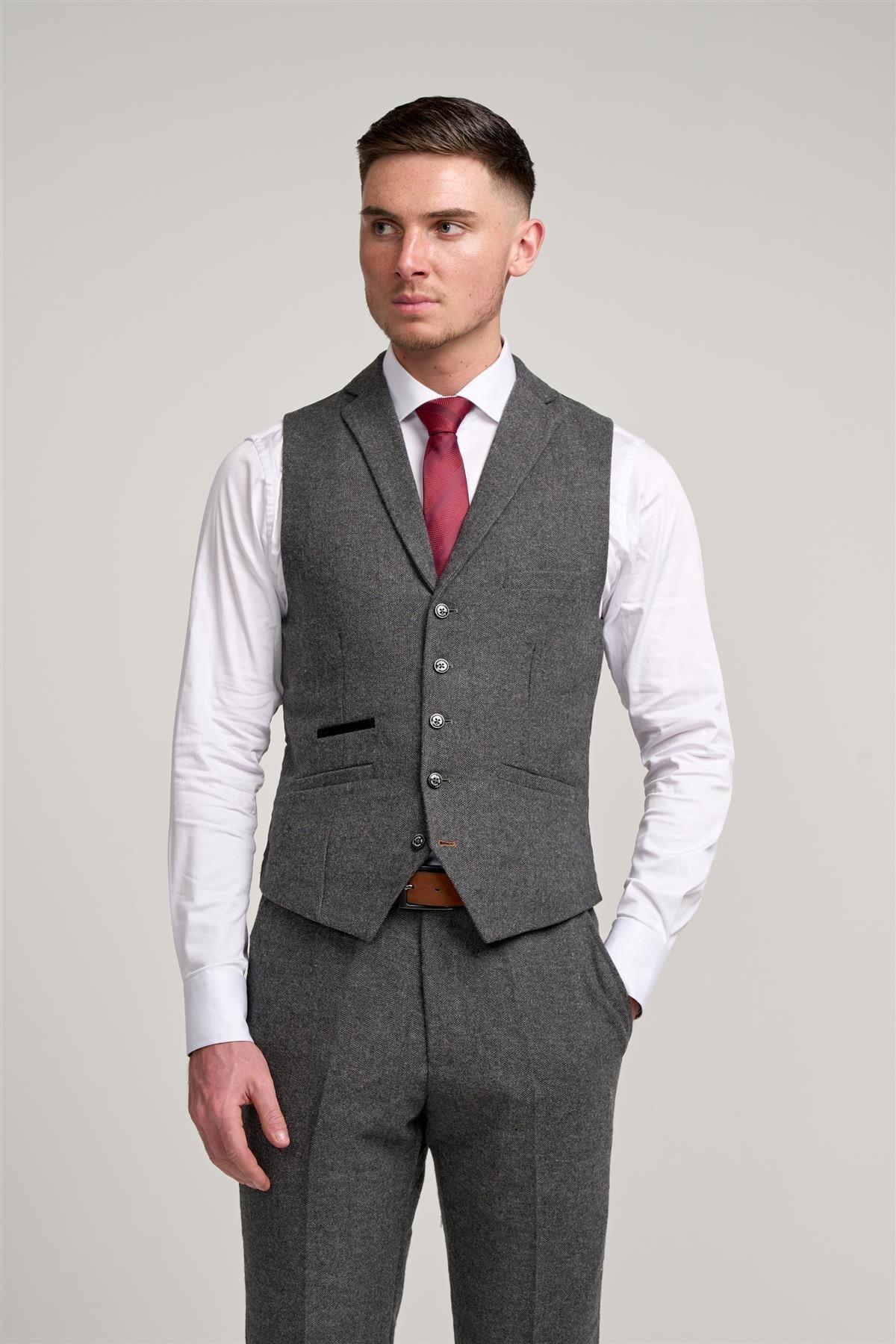 Cosmo Grey Three Piece Suit
