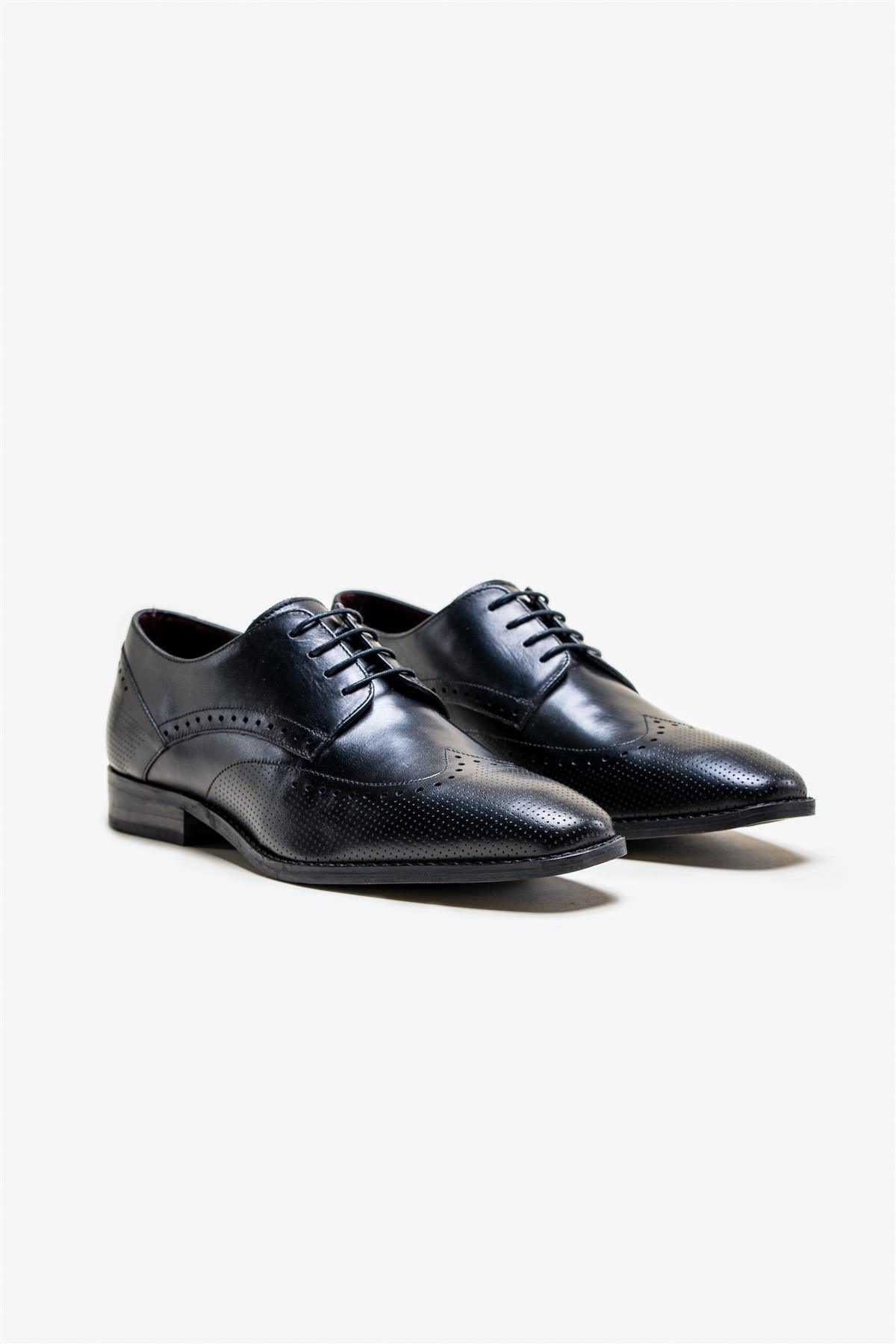 Lisbon black shoes front
