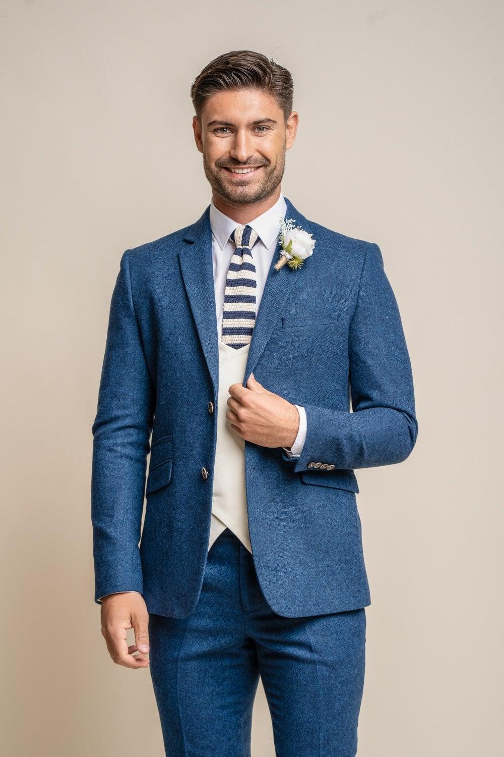 Details more than 144 blue suit with waistcoat latest